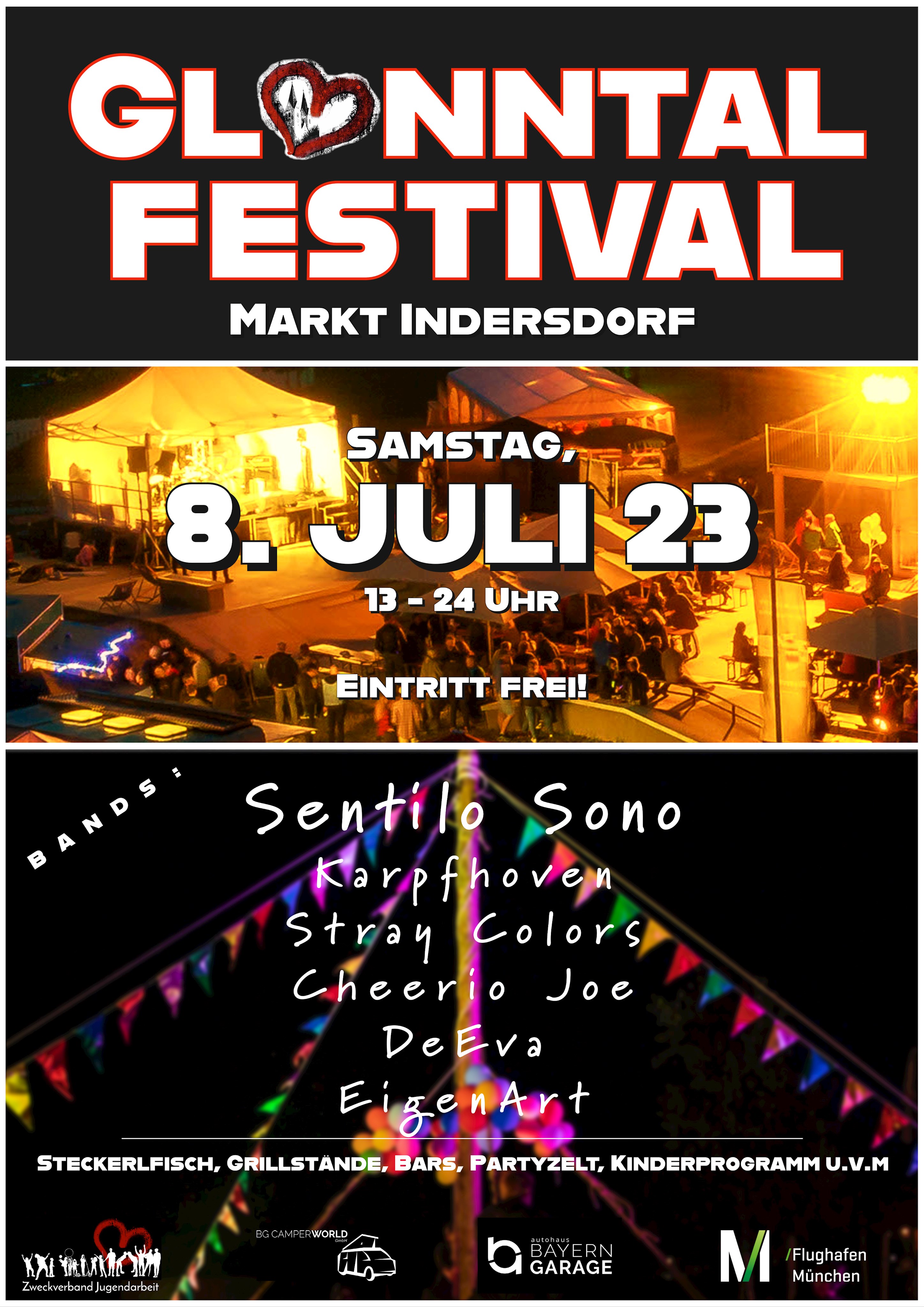 Das 4. Glonntal Festival in Markt Indersdorf: Ein buntes, kostenloses Open-Air-Erlebnis für die ganze Familie am 8. Juli 23